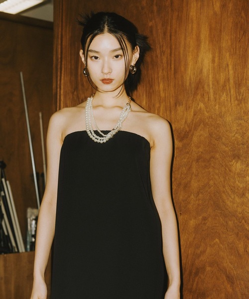 ANDRESD ドレス バックシアージレセットアップドレス / back sheer