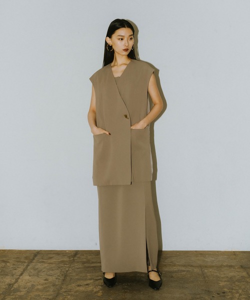 ANDRESD ドレス バックシアージレセットアップドレス / back sheer