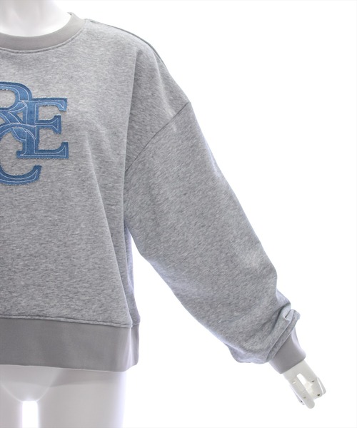 clear トレーナー スウェット デニムロゴ普通丈スウェットトップス