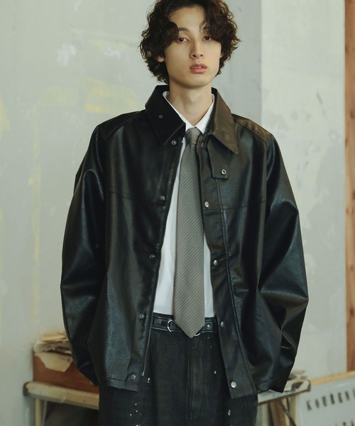 A-2ギミック 本革レザー ボンバージャケット ショート丈ブルゾン