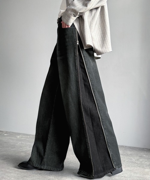 Classical Origin ジーンズ 「3WAYサイドジップ」ヴィンテージ加工