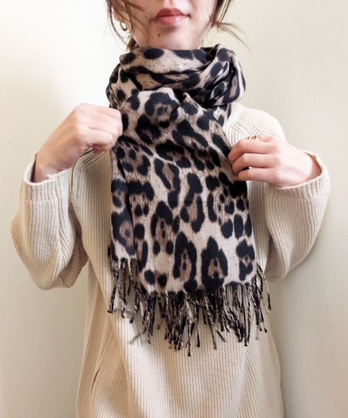 styiro（スタイロ） ストール マフラー 25-26AW新作 レオパード柄大判