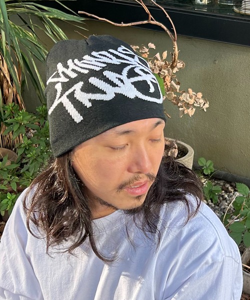VENCE EXCHANGE ニット帽 ニットキャップ グラフィティビーニーニット