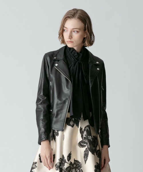 allureville（アルアバイル） レザージャケット ライダース ラムレザー