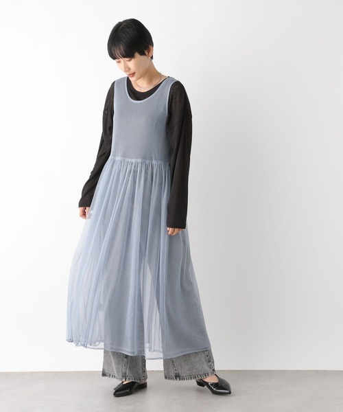 LEPSIM（レプシィム） ワンピース 2WAYラメレイヤードワンピース