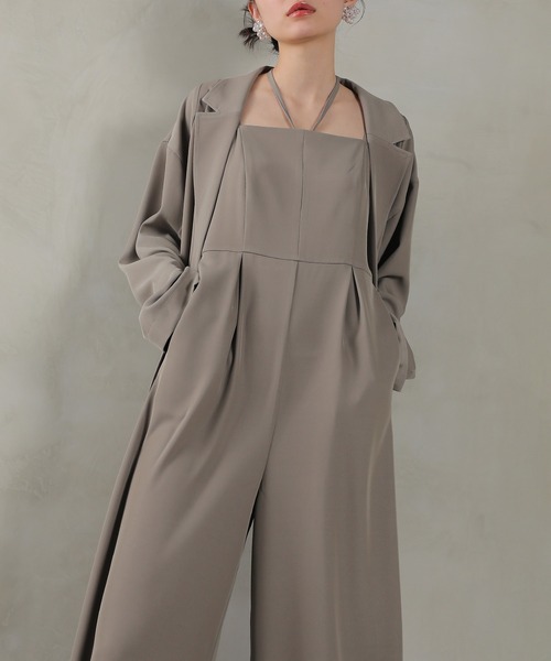 Kana パンツドレス ジャケット セットアップ パンツドレス 2点セット