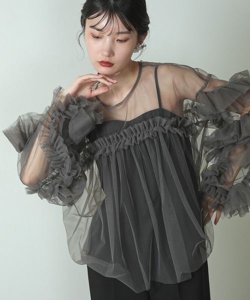 Kana ドレス デコラティブチュールトップス / 結婚式 二次会 同窓会