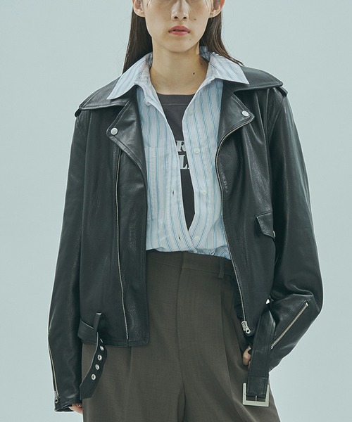 sisii（シシ） レザージャケット ライダース (SISII x GENE HEAVENS