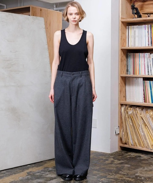 VOAAOV（ヴォアーブ） パンツ RECYCLED MELTON Pants メンズ