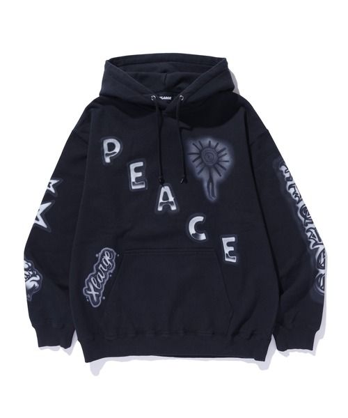 XLARGE（エクストラ ラージ） パーカー AIRBRUSH PULLOVER HOODED
