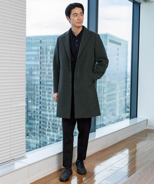 GLOBAL WORK（グローバルワーク） チェスターコート コート ウーリー