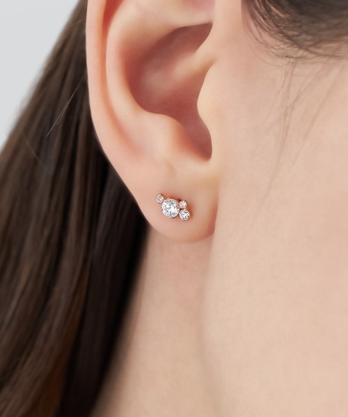 Canal4℃（カナルヨンドシー） ピアス 「12月誕生石」K10ピンクゴールド