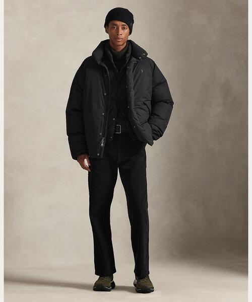 POLO RALPH LAUREN / ダウンジャケット/M/ポリエステル/KHK/無地/90s