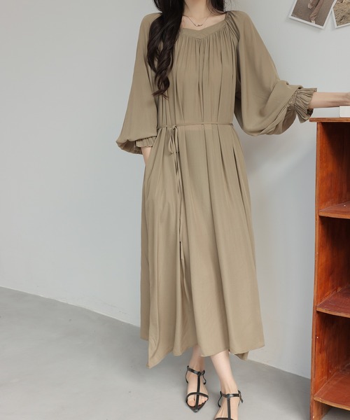 ワンピース オフショルダー長袖ロングワンピース : ZOZOTOWN Yahoo!店