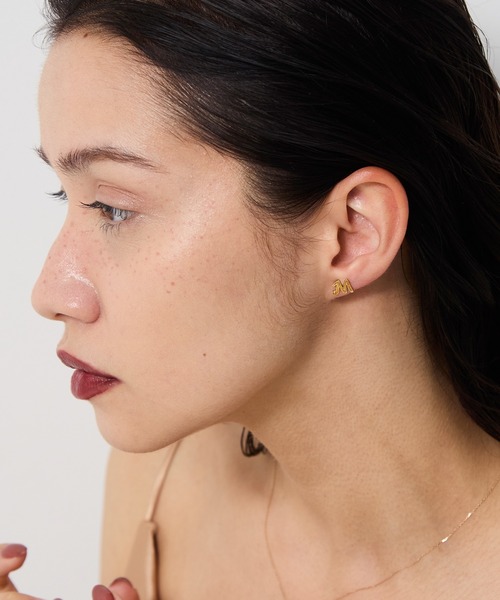 JUPITER ピアス イニシャルダイヤモンドピアス/片耳「動画あり