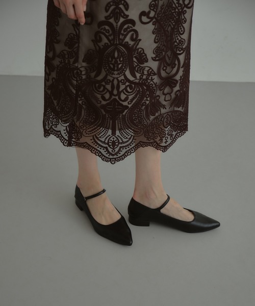 ANDRESD ドレス ダマスクギャザードレス / damask gather dress