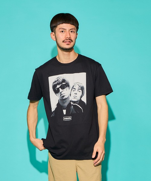 MUSIC TEE tシャツ OASIS “NOEL ＆ LIAM SQUARE PHOTO” - オアシス