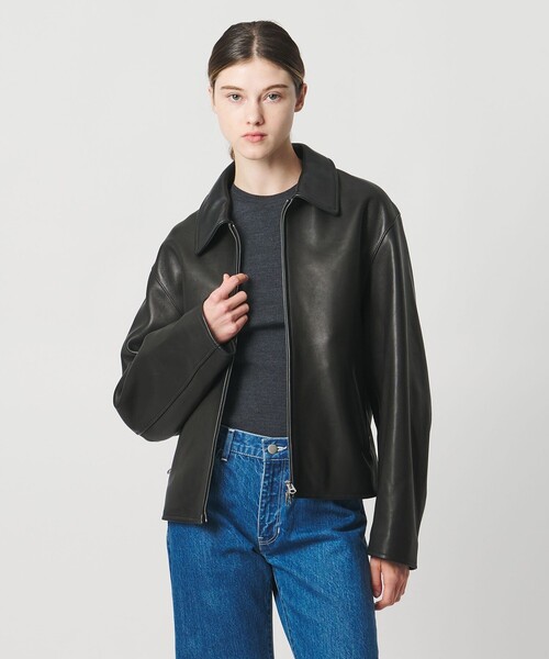 LOEFF（ロエフ） レザージャケット ライダース ラムレザー バイカー
