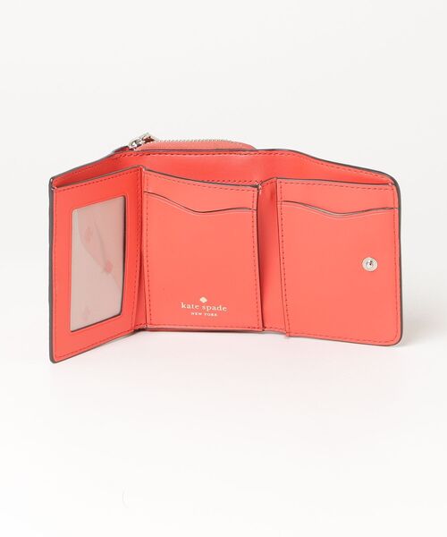 katespade ケイトスペード オレンジ系 ミディアム二つ折財布 福袋で