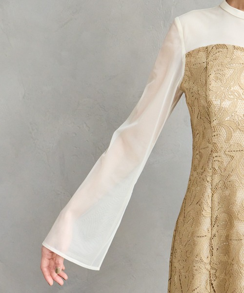 AIMER（エメ） ドレス 「WEB限定」オーナメント柄レースIライン