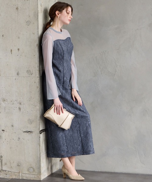 AIMER（エメ） ドレス 「WEB限定」オーナメント柄レースIライン