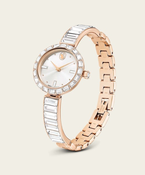 週末セール！】SWAROVSKI 時計 電池稼働中 サファイアガラス スイス製