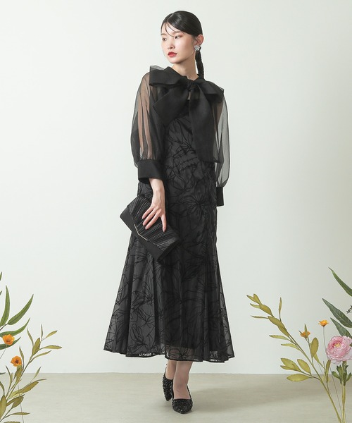 kanaボウタイ リボン ボレロ キャミワンピース 2点セット オケージョン