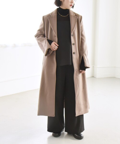 quaranciel コート チェスターコート quaranciel: ウール ウエスト