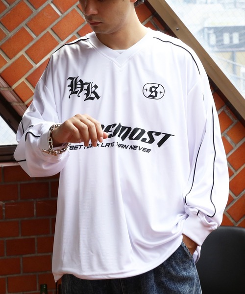 8 tシャツ ユニフォームデザインロンT メンズ レディース : ZOZOTOWN