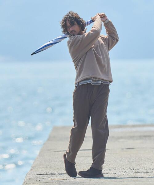 希少珍品 試着のみmercibeaucoup WOOLサルエルパンツ 革パッチ 希少