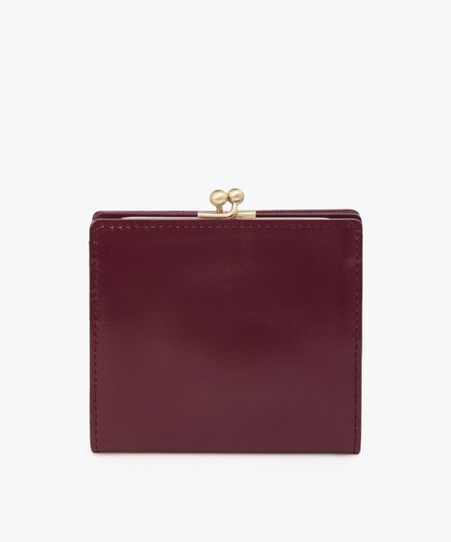 agnes b.（アニエスベー） 財布 ガラスレザー 二つ折り ウォレット