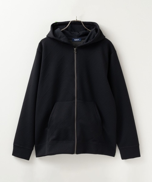 NAVY パーカー デザインキルトジップパーカー メンズ : ZOZOTOWN Yahoo