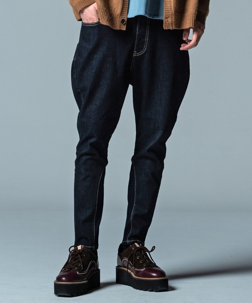 glamb グラム サルエルパンツ ダメージ加工 インディゴ L. glamb