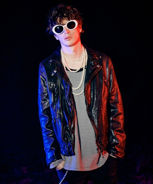 glamb Fencing leather riders 定価6 glamb Fencing leather riders