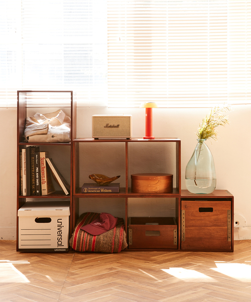 ACME FURNITURE TROY OPEN BOX 4個セット ブラウン アクメファニチャー