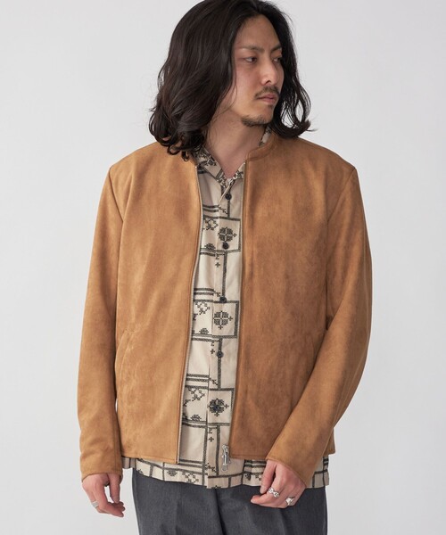 SHIPS（シップス） 革ジャン ライダース SHIPS: ポリエステル フェイク