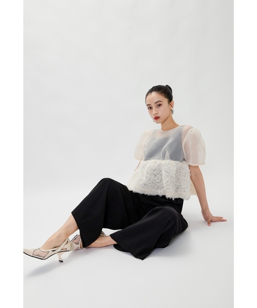 niana（ニアナ） パンツドレス スウェルペプラムセットアップパンツ