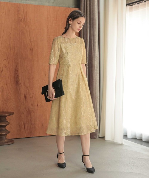 Dorry Doll（ドリードール） ドレス ゴールドヴィンテージレース