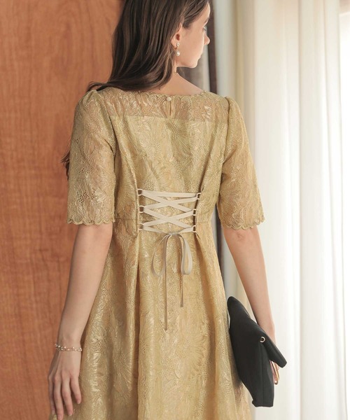 Dorry Doll（ドリードール） ドレス ゴールドヴィンテージレース