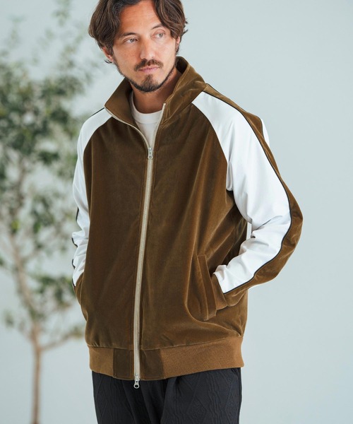 Magine（マージン） スカジャン mj10059-Sleeve Line Velor Stand