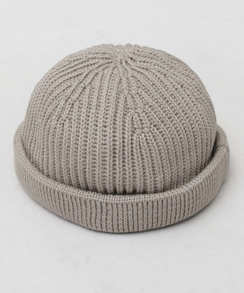 Basiquenti ニット帽 ニットキャップ アクリルコットン ショート