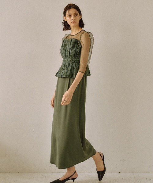 LE'RURE ドレス Flourish pencil dress : ZOZOTOWN Yahoo!店 - 通販