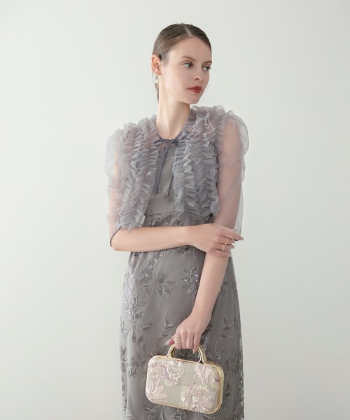 Leja（レジャ） ドレス 「LEJA」チュールフリルボレロフラワー