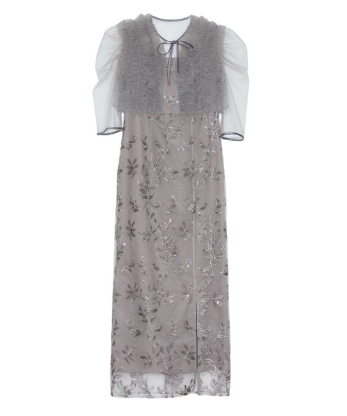 Leja（レジャ） ドレス 「LEJA」チュールフリルボレロフラワー