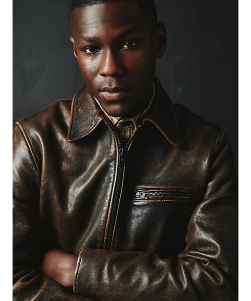 革ジャン ライダース レザー レーシングジャケット メンズ : ZOZOTOWN