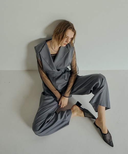 et.UNiVER パンツドレス Standout collar all-in-pants : ZOZOTOWN