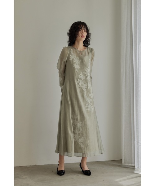 niana（ニアナ） ドレス シアーAラインワンピース 結婚式 パーティー