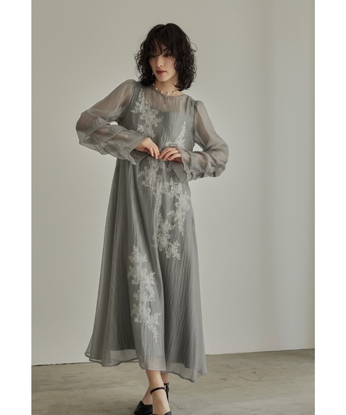 niana（ニアナ） ドレス シアーAラインワンピース 結婚式 パーティー