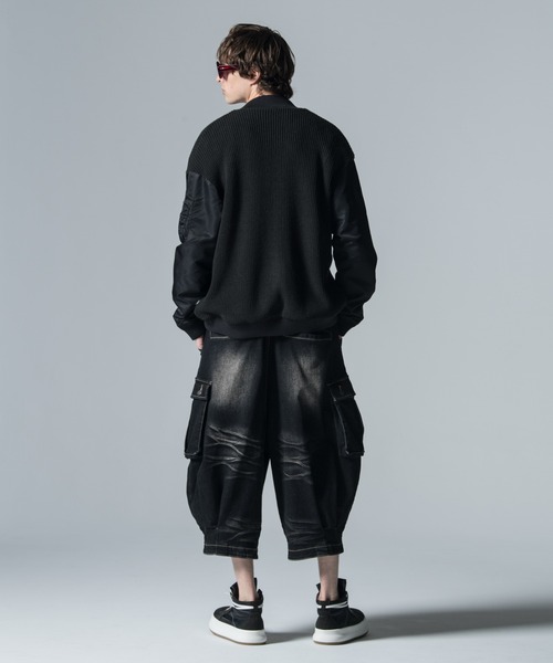 glamb クロップドデニムカーゴパンツ Cropped Denim Pants