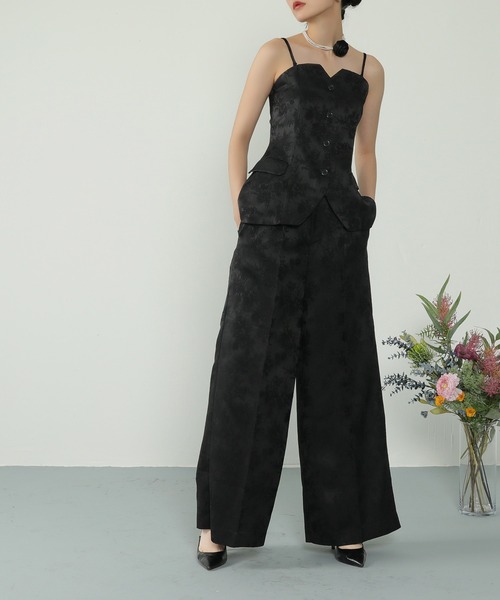 Kana パンツドレス ジャガード セットアップ ヴィンテージライク